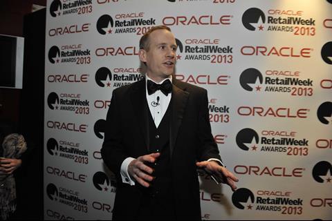 Chris Brook-Carter at the Oracle Retail Week Awards